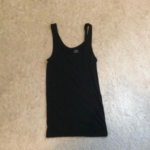 Black tank top